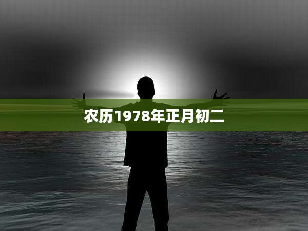 农历1978年正月初二