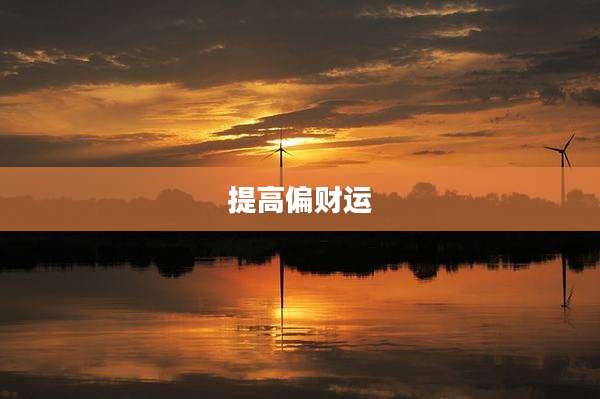 提高偏财运