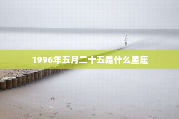 1996年五月二十五是什么星座