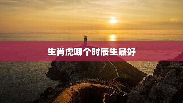 生肖虎哪个时辰生最好