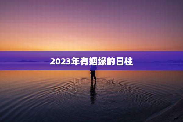 2023年有姻缘的日柱