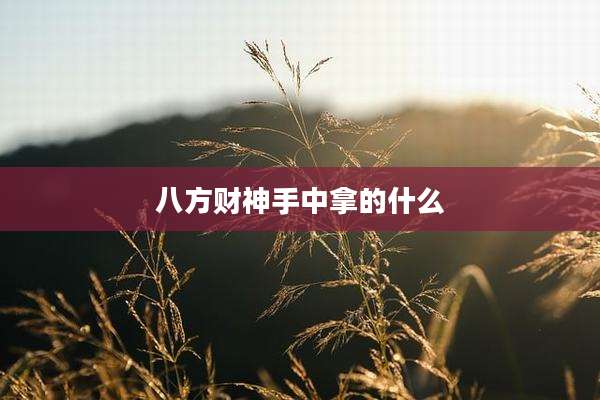 八方财神手中拿的什么