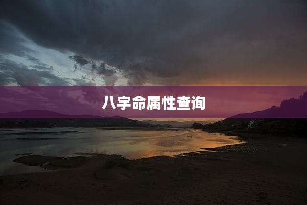 八字命属性查询