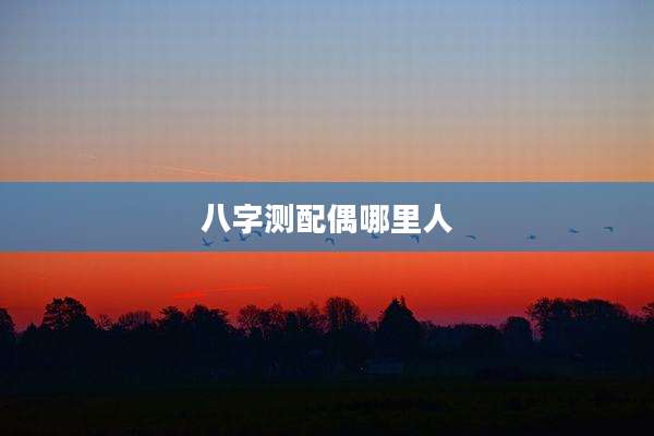 八字测配偶哪里人