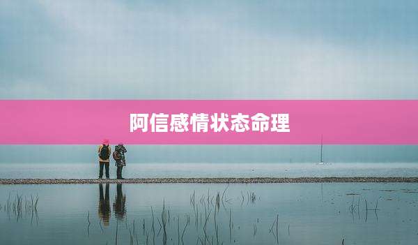 阿信感情状态命理
