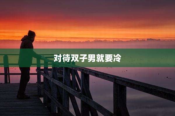 对待双子男就要冷