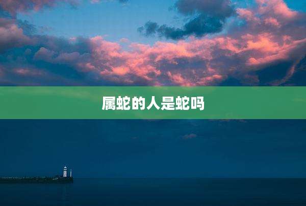 属蛇的人是蛇吗
