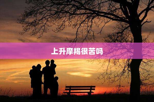 上升摩羯很苦吗