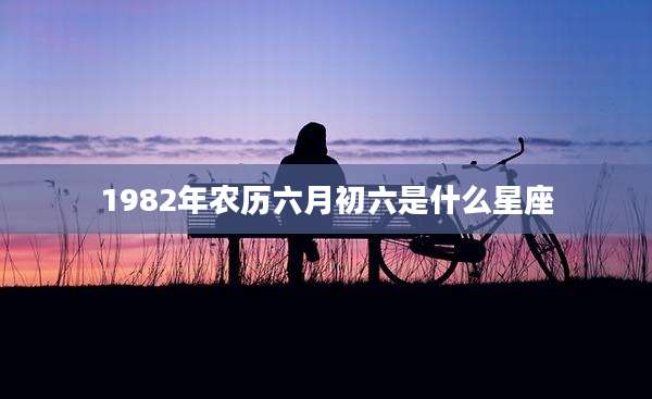 1982年农历六月初六是什么星座