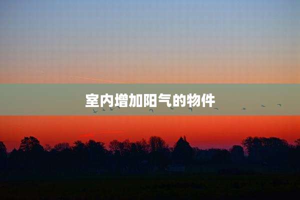 室内增加阳气的物件