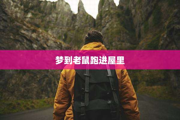 梦到老鼠跑进屋里