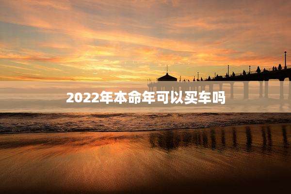 2022年本命年可以买车吗