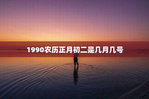 1990农历正月初二是几月几号