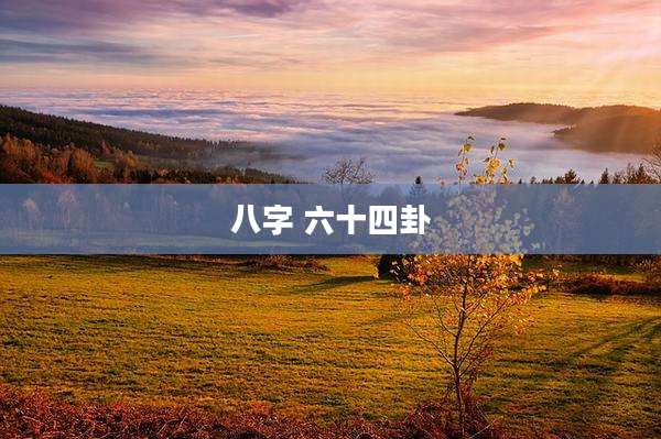 八字 六十四卦