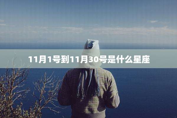 11月1号到11月30号是什么星座