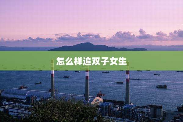 怎么样追双子女生