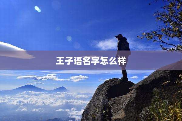 王子语名字怎么样
