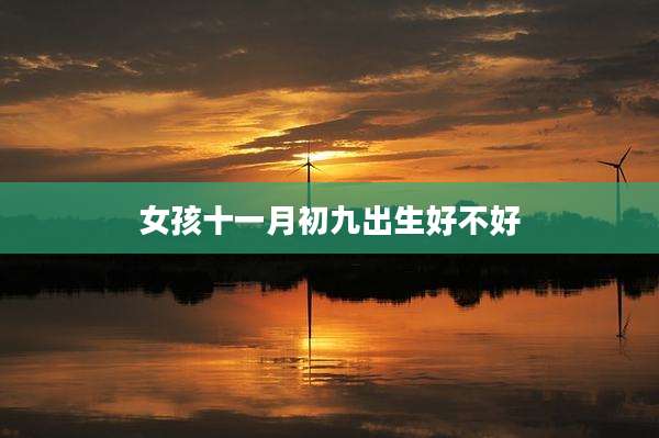 女孩十一月初九出生好不好