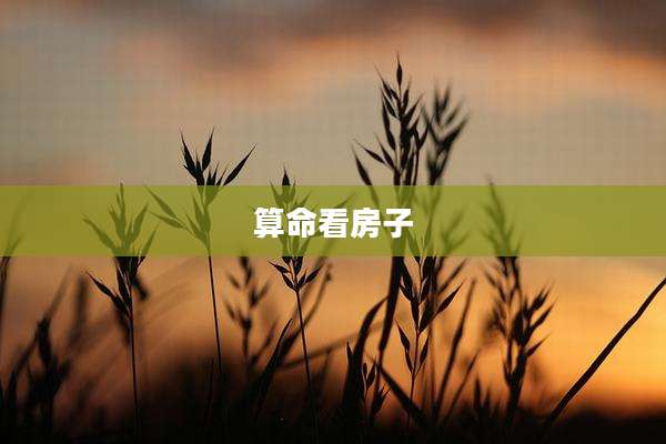 算命看房子