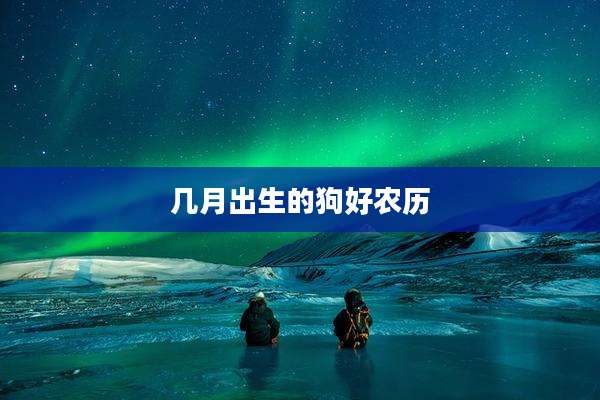 几月出生的狗好农历