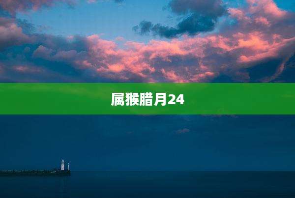 属猴腊月24