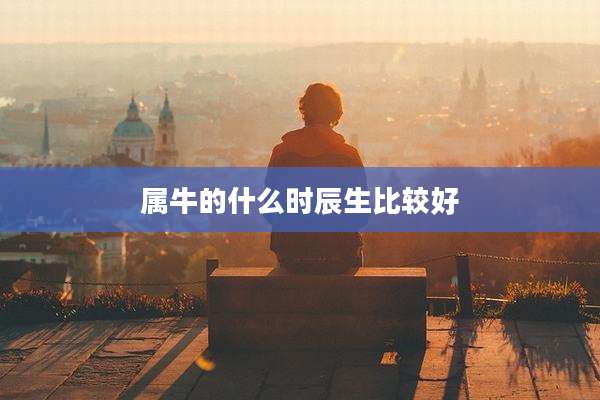 属牛的什么时辰生比较好