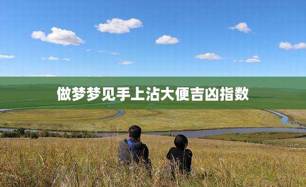 做梦梦见手上沾大便吉凶指数
