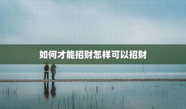 如何才能招财怎样可以招财
