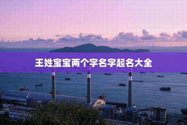 王姓宝宝两个字名字起名大全