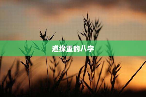 道缘重的八字