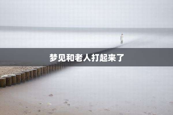 梦见和老人打起来了