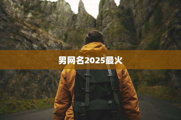 男网名2025最火