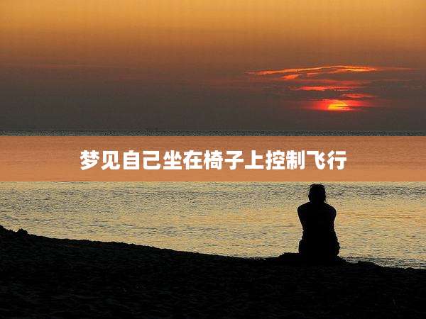 梦见自己坐在椅子上控制飞行