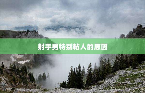 射手男特别粘人的原因