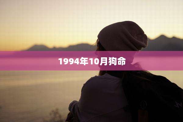 1994年10月狗命