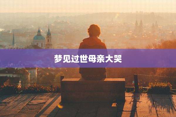 梦见过世母亲大哭
