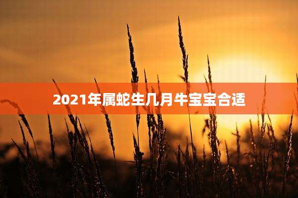 2021年属蛇生几月牛宝宝合适