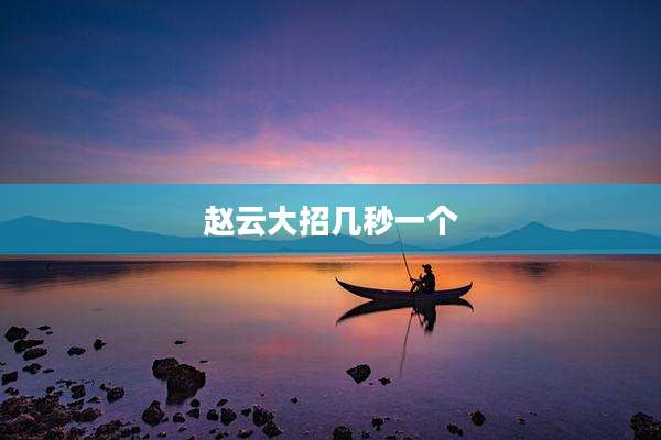 赵云大招几秒一个