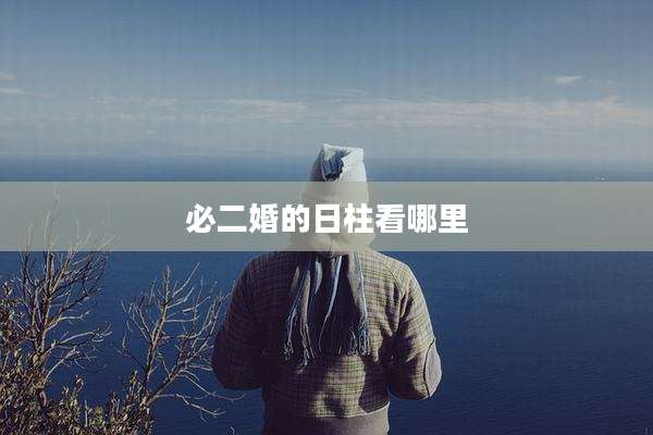 必二婚的日柱看哪里