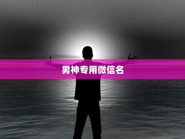 男神专用微信名