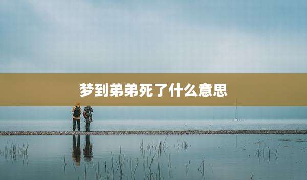 梦到弟弟死了什么意思