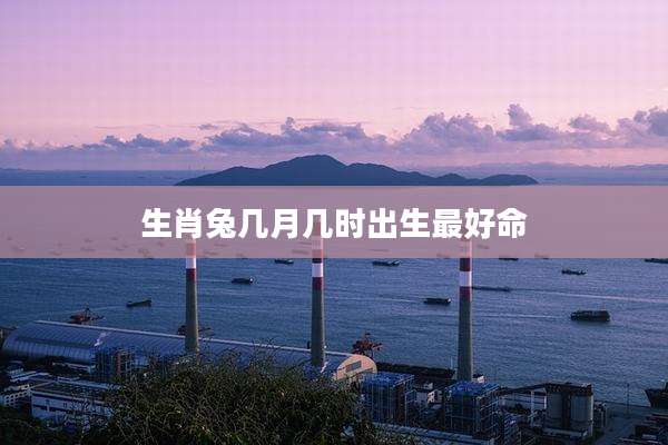 生肖兔几月几时出生最好命