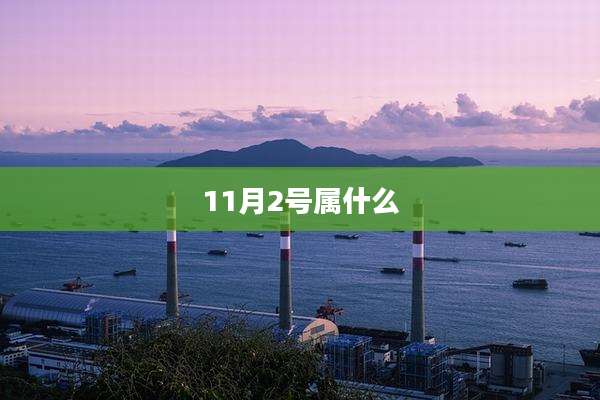 11月2号属什么