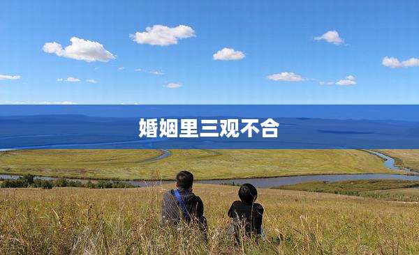 婚姻里三观不合