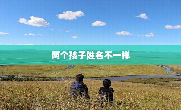 两个孩子姓名不一样