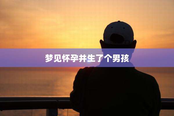 梦见怀孕并生了个男孩