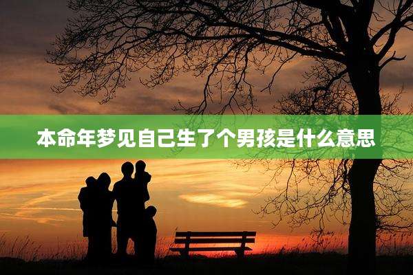 本命年梦见自己生了个男孩是什么意思