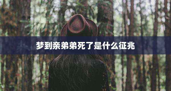 梦到亲弟弟死了是什么征兆