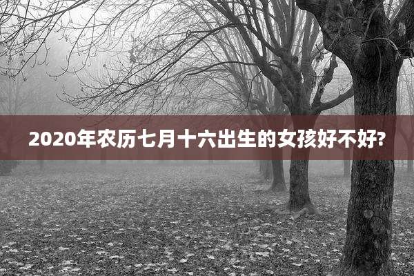 2020年农历七月十六出生的女孩好不好?