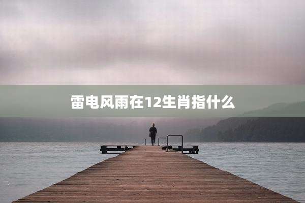 雷电风雨在12生肖指什么